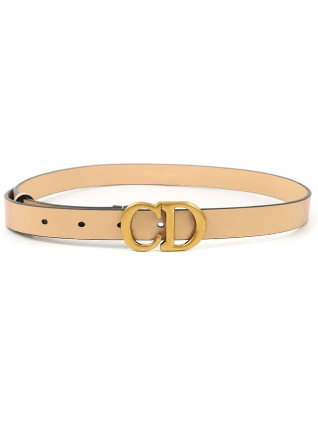 Saddle 20mm Ultrasmooth Calfskin Leather Belt Beige - DIOR - BALAAN 1