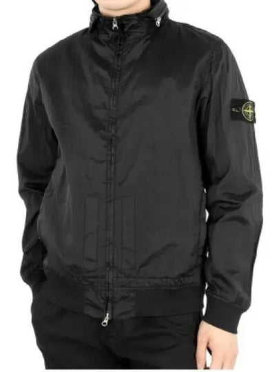 Men's Logo Patch Nylon Metal Zip-up Jacket Black - STONE ISLAND - BALAAN 2