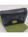 GG Matelasse Case Leather Card Wallet Black - GUCCI - BALAAN 7