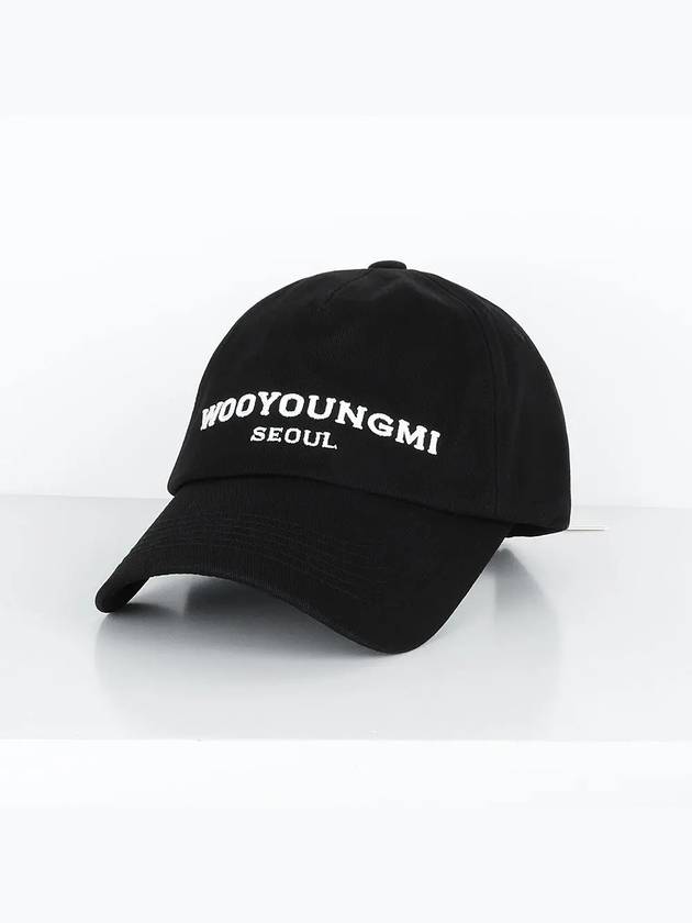 Embroidery Logo Seoul Ball Cap Black - WOOYOUNGMI - BALAAN 3