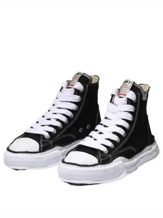 Peterson OG Sole Canvas High Top Sneakers Black - MIHARA YASUHIRO - BALAAN 2