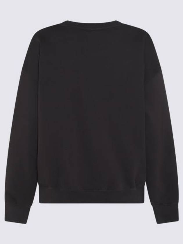 Isoli Oversized Cotton Sweatshirt Black - GANNI - BALAAN 5