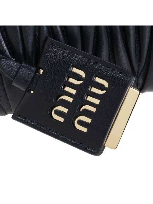 Matelasse Nappa Leather Shoulder Bag Black - MIU MIU - BALAAN 7