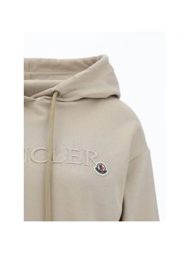 Women s hoodie hooded zip up logo embroidery patch top 8G0001689A1K 20J - MONCLER - BALAAN 5