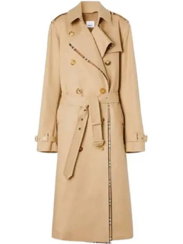 Women's Gabardine Loopback Trench Coat Beige - BURBERRY - BALAAN 2