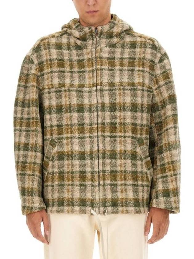 Kurt Oversized Check Wool Jacket Green - ISABEL MARANT - BALAAN 5