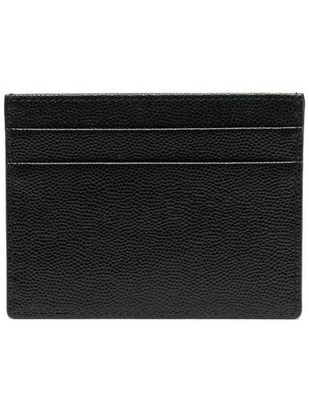 Logo Print Leather Card Wallet Black - PALM ANGELS - BALAAN 3