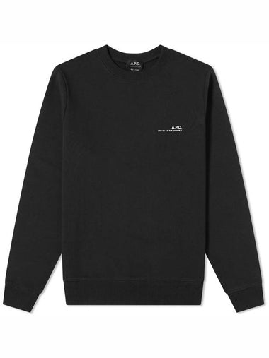 Men's Item Logo Sweatshirt Black - A.P.C. - BALAAN 1