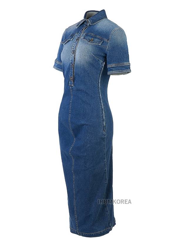 Button Denim Midi Dress Medio Vintage - MAX MARA - BALAAN 3