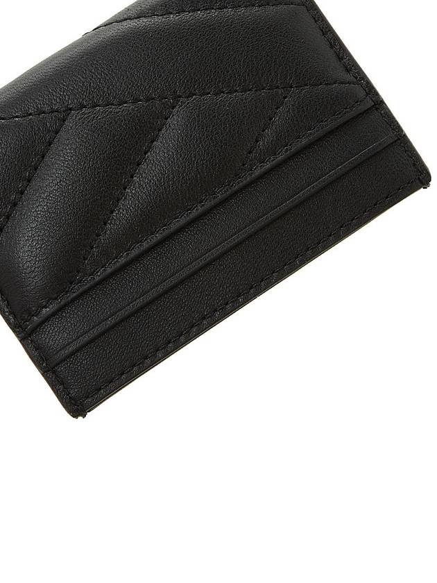 Kira Chevron Logo Card Wallet Black - TORY BURCH - BALAAN 8