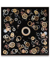 Vivienne And Beyond 90 Square Silk Scarf Black - LOUIS VUITTON - BALAAN 2