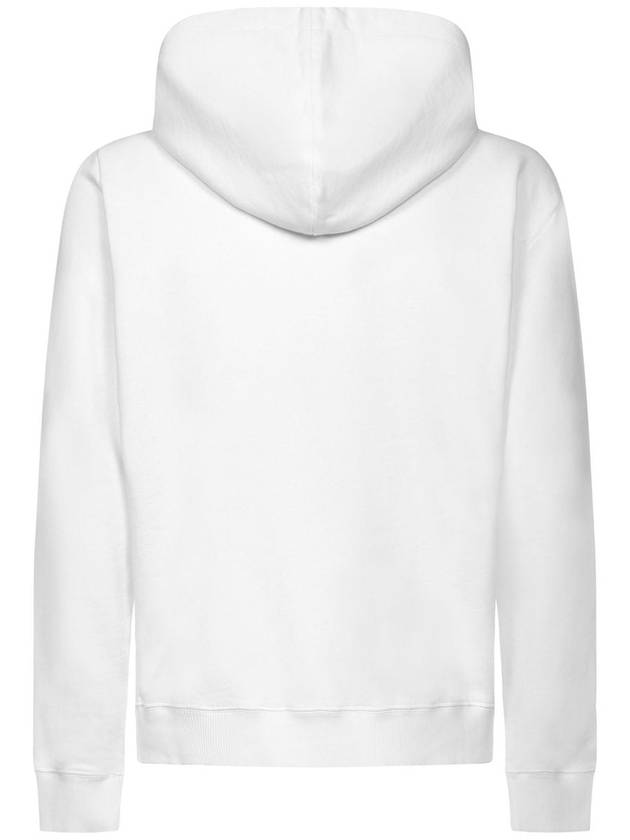 Men's Chest Small Logo Hoodie White - SAINT LAURENT - BALAAN 3