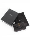 Gabi Small Envelope Quilted Lambskin Halfwallet Black - SAINT LAURENT - BALAAN.