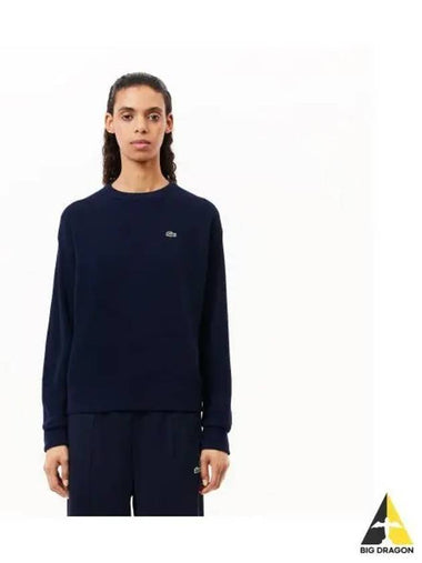 Women s Rings Crew Neck Sweater Navy - LACOSTE - BALAAN 1