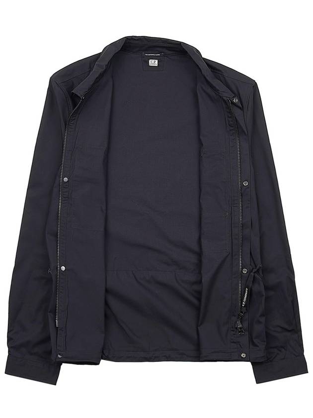 Men's Gabardine Shirt Zip Up Jacket Black - CP COMPANY - BALAAN 11