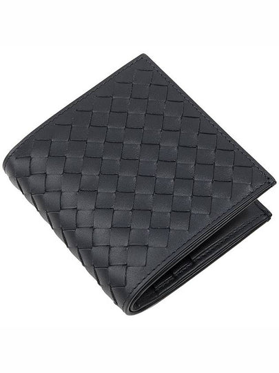 Intrecciato Small Folder Half Wallet Black - BOTTEGA VENETA - BALAAN 2