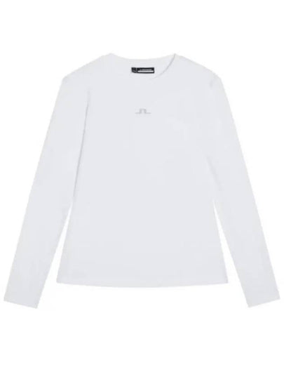 Ada Logo Print Long Sleeve T-Shirt White - J.LINDEBERG - BALAAN 2