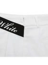 Women s Unbalanced Pleated Culottes 4014LZSP WHITE - BLACK&WHITE - BALAAN 5