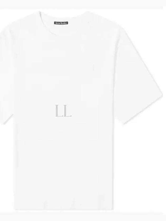 Logo Patch Cotton Short Sleeve T-Shirt White - ACNE STUDIOS - BALAAN 2