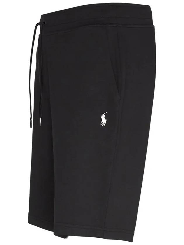 Men's Embroidery White Pony Shorts Black - POLO RALPH LAUREN - BALAAN 4