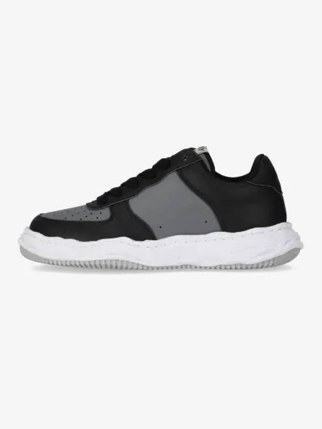 Wayne OG Sole Leather Low Top Sneakers Black Grey - MAISON MIHARA YASUHIRO - BALAAN 2