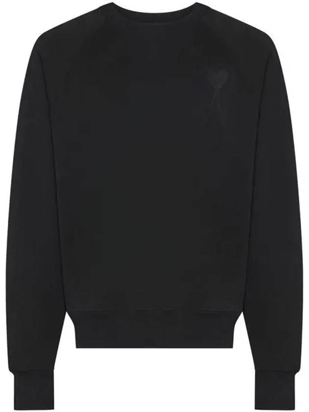 Big Heart Logo Sweatshirt Black - AMI - BALAAN 2