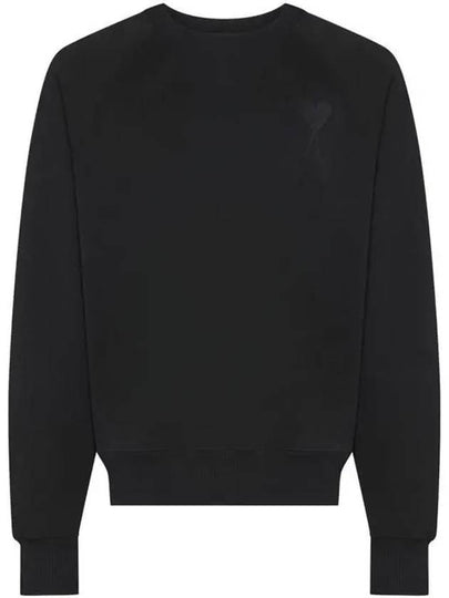 Big Heart Logo Sweatshirt Black - AMI - BALAAN 2