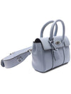 Bayswater Leather Shoulder Bag Light Blue - MULBERRY - BALAAN 4