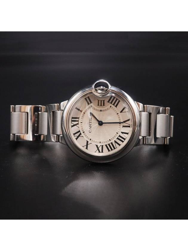 Men s Cartier W6920084 36MM Steel Quartz Ballon Bleu de Watch gt Gangbuk used luxury goods - CARTIER - BALAAN 3