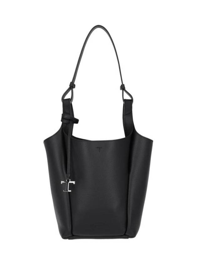 Leather Small Bucket Bag Black - TOD'S - BALAAN 1