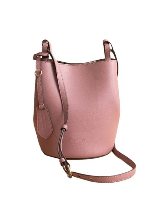 Haymarket Lawn Bucket Bag Pink - BURBERRY - BALAAN.