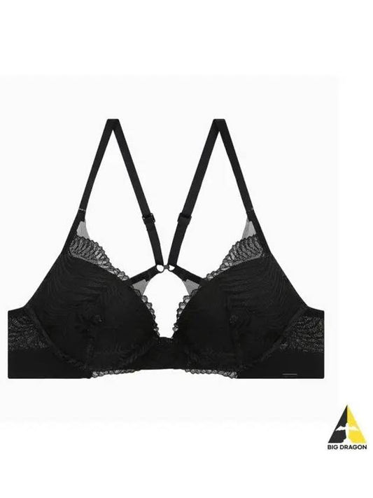 UNDERWEAR Women s CK Black Geo Lace AF Push up Plunge ADD A QF7908ADUB1 - CALVIN KLEIN - BALAAN 1