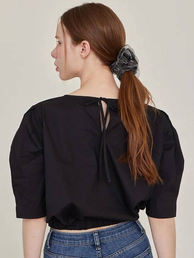 Reve Shirring Half Blouse Black - LESEIZIEME - BALAAN 4