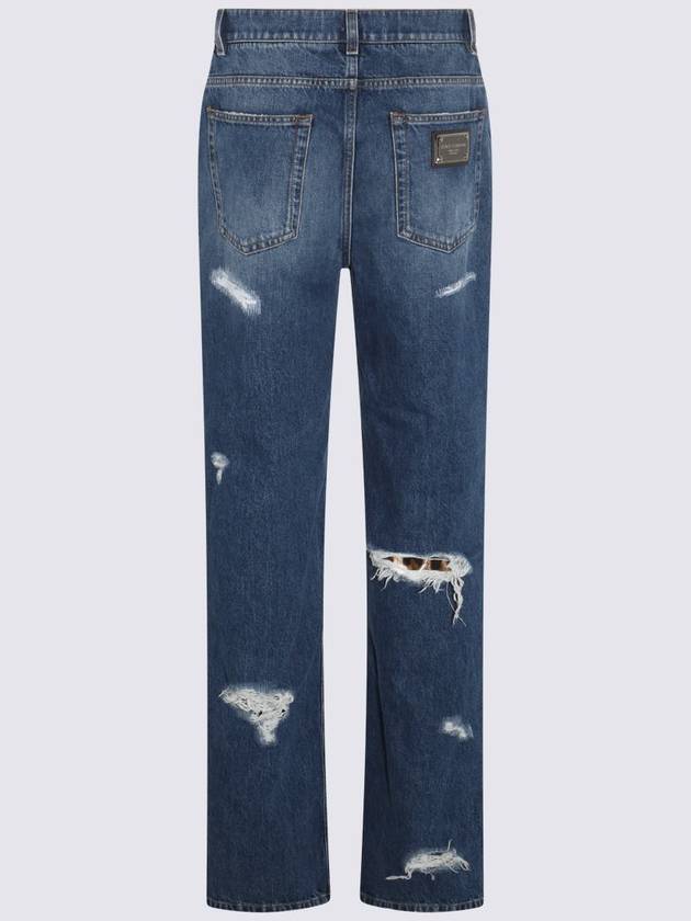 23 fw Distressed Jeans WITH Leo Print FTCGNDG8JU7S9001 B0020463868 - DOLCE&GABBANA - BALAAN 3