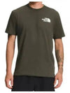 Men's Box NSE Short Sleeve T Shirt Green - THE NORTH FACE - BALAAN 1