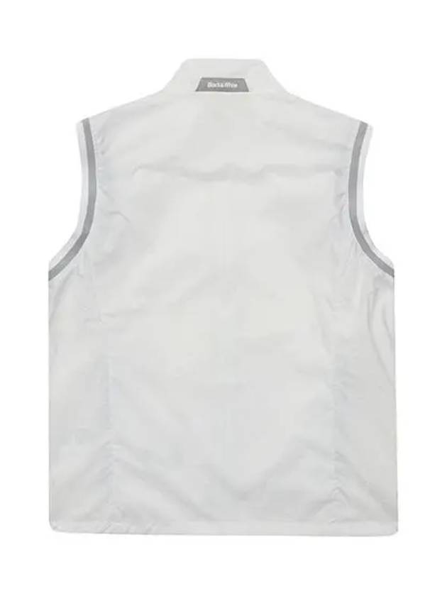 logo embossed vest 1013GZVPWHITE - BLACK&WHITE - BALAAN 2