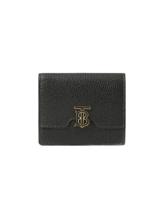 TB Grainy Leather Half Wallet Black - BURBERRY - BALAAN 2