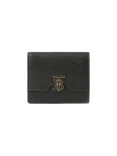 TB Grainy Leather Half Wallet Black - BURBERRY - BALAAN 2