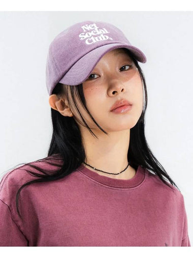 PIGMENT STITCH CAP PLUM PURPLE - NET SOCIAL CLUB - BALAAN 1