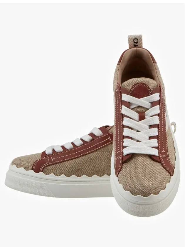 Lauren Leather Converse Low Top Sneakers Brown - CHLOE - BALAAN 4