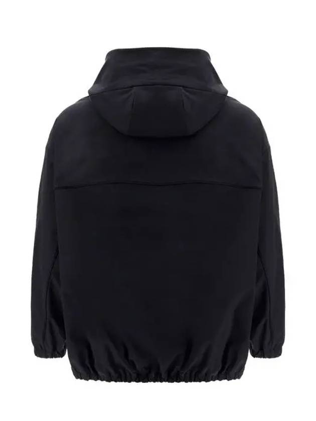 Logo Hooded Anorak Black - VALENTINO - BALAAN 3