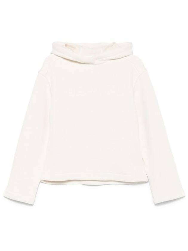 Embroidered Logo Hoodie White - MAX MARA - BALAAN 1