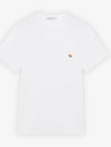 Baby Fox Patch Pocket Short Sleeve T-Shirt White - MAISON KITSUNE - BALAAN 2