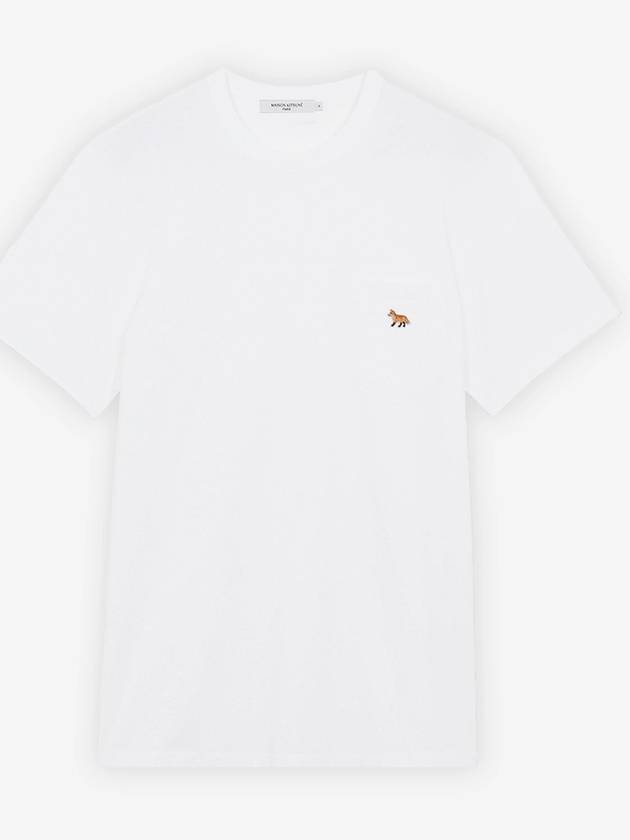 Baby Fox Patch Pocket Short Sleeve T-Shirt White - MAISON KITSUNE - BALAAN 2