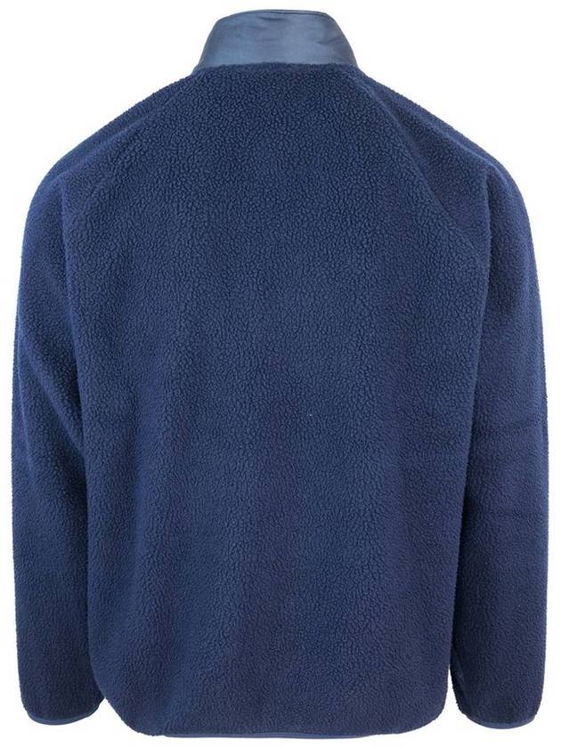 Logo Applique Fleece Sweatshirt Navy - A.P.C. - BALAAN 3