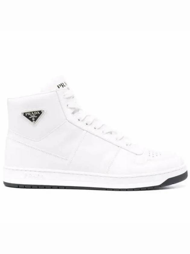 2TE183 Triangle Logo Downtown Leather High Top Sneakers 2TE 1008773 - PRADA - BALAAN 1