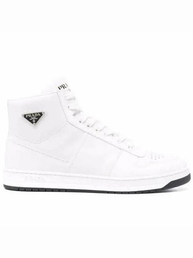 2TE183 Triangle Logo Downtown Leather High Top Sneakers 2TE 271362 1008773 - PRADA - BALAAN 1