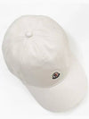 Logo Patch Ball Cap White - MONCLER - BALAAN 5