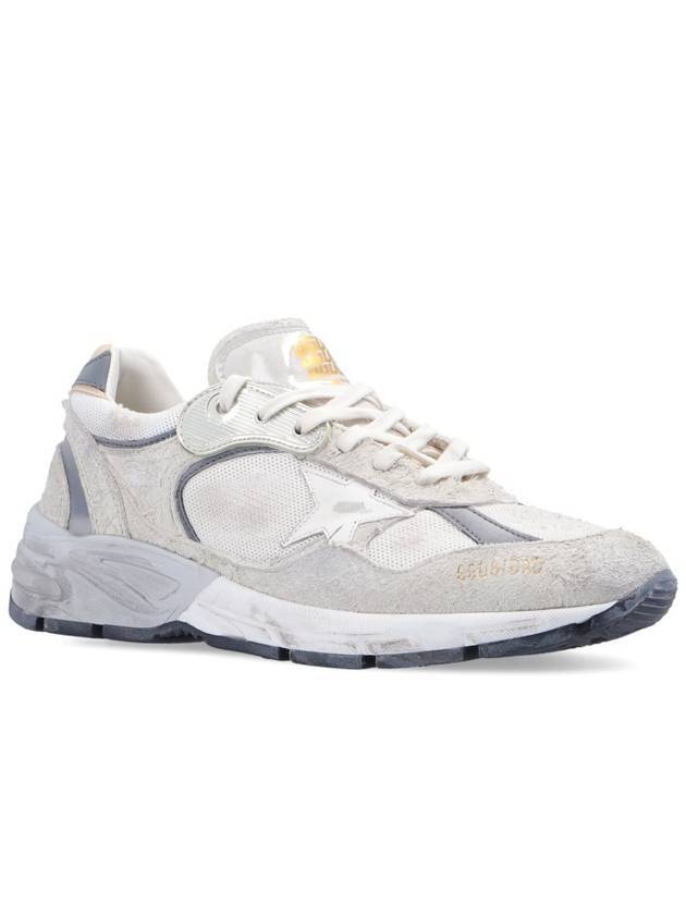 Mesh and Suede Leather Dad-Star Sneakers White Beige - GOLDEN GOOSE - BALAAN 4