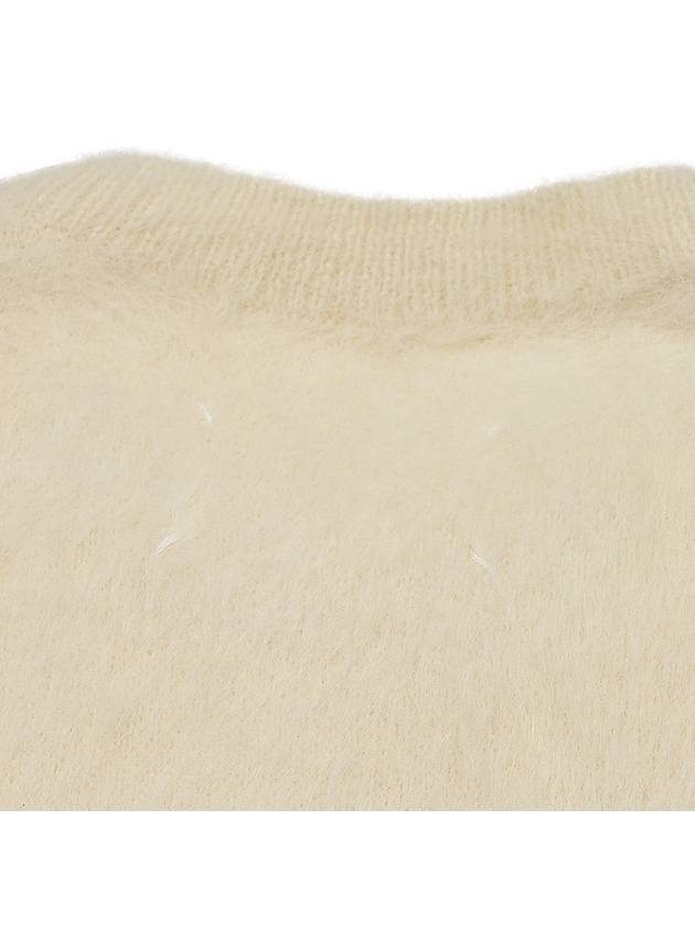 Crop Brushed Alpaca Knit Top Light Yellow - MAISON MARGIELA - BALAAN 6